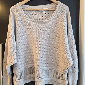 BCBGeneration Light Gray Textured Sweater